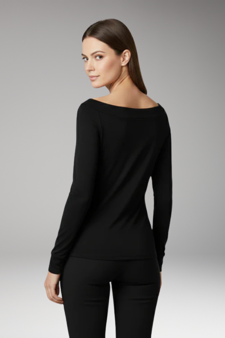 Women's Off Shoulder Blouse with Long Sleeves