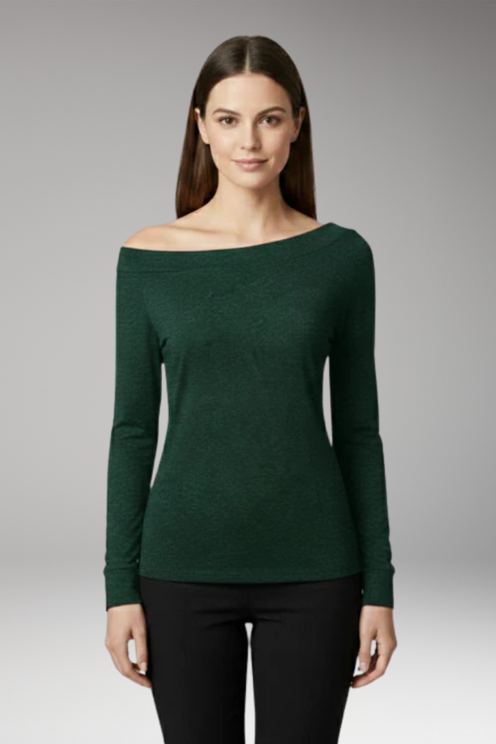 Women's Off Shoulder Blouse with Long Sleeves