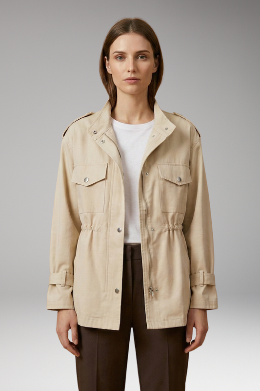 Women's Overcoat with Elegant Tailoring