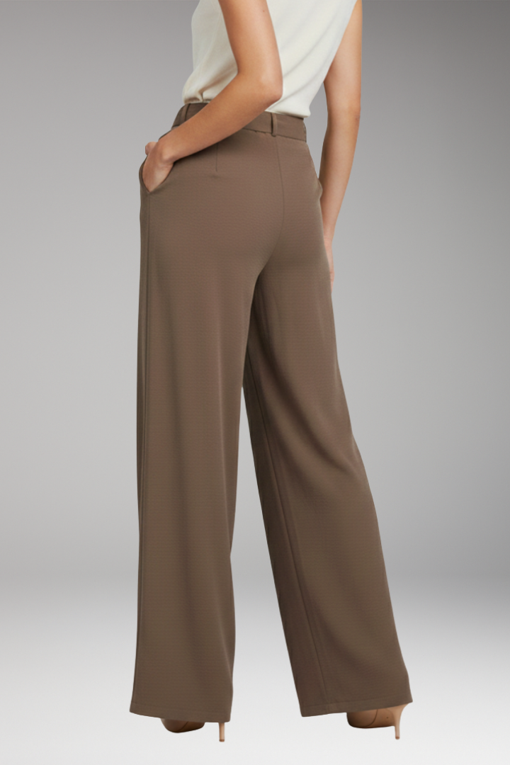 Women’s Palazzo Pants with High Waist and Drawstring