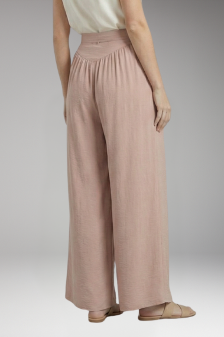 Women's Palazzo Trousers with Adjustable Drawstring
