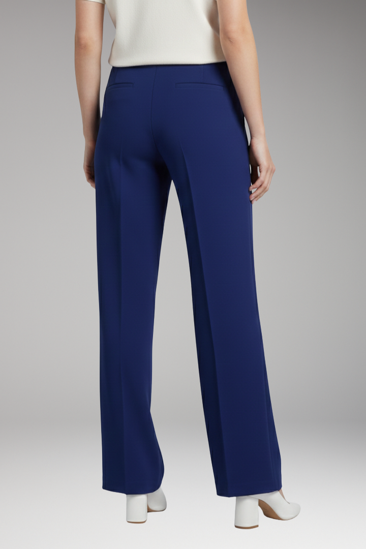 Women's Palazzo Trousers with Side Pleats
