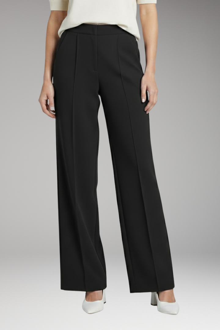 Women's Palazzo Trousers with Side Pleats