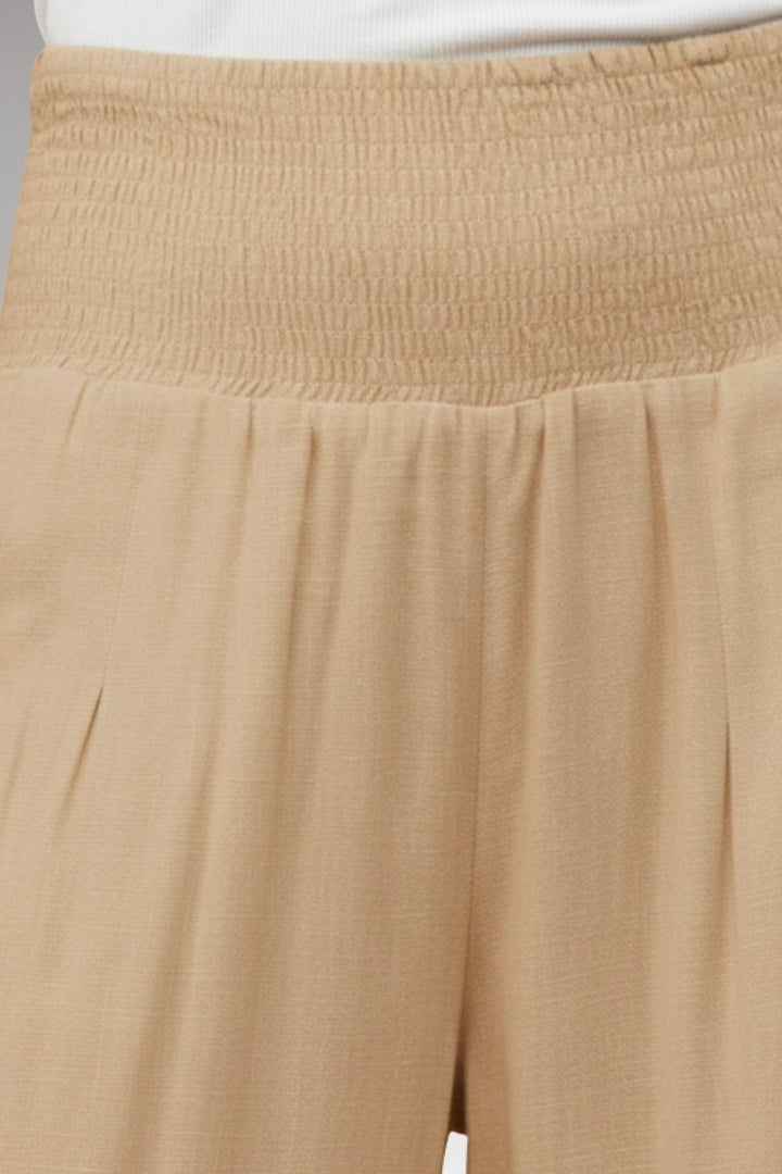 Women’s Palazzo Trousers with Wide-Leg Design and Elasticated Waistband