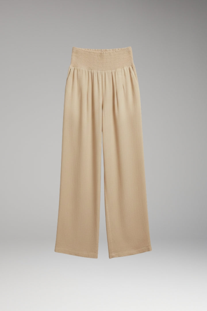 Women’s Palazzo Trousers with Wide-Leg Design and Elasticated Waistband