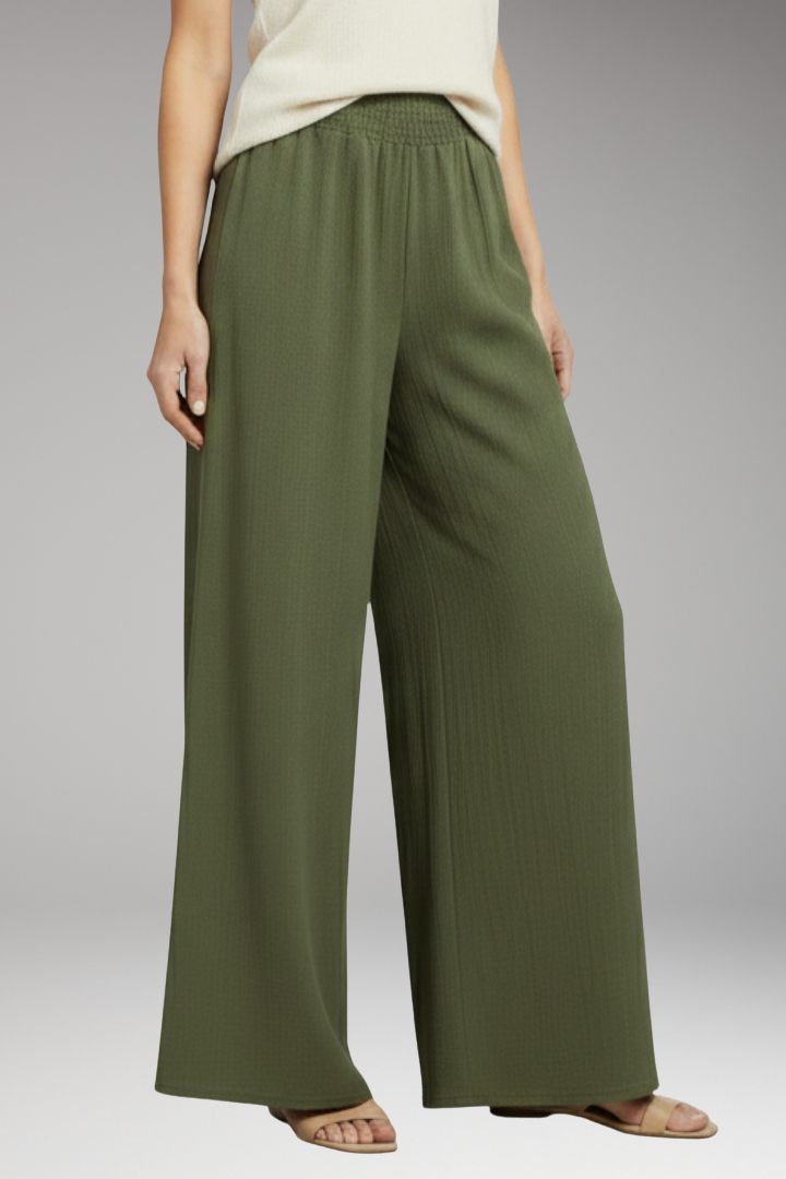 Women's Palazzo Trousers with Wide Legs