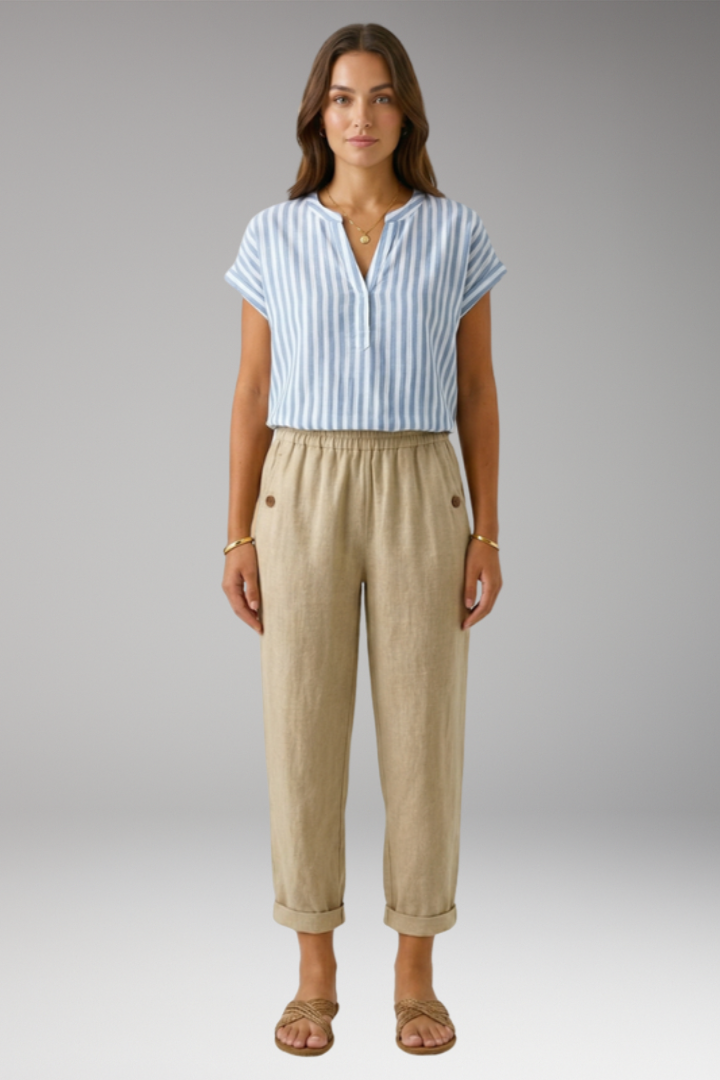 Women’s Trousers with Relaxed Fit and Side Pockets