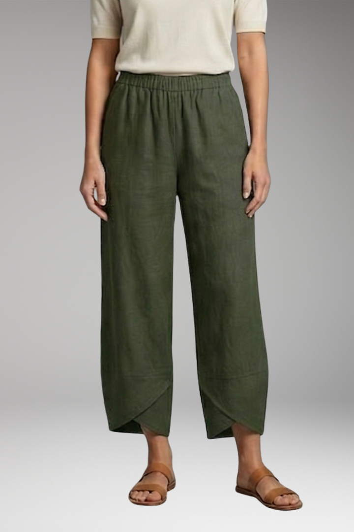Women’s Wide-Leg Trousers with Side Pockets