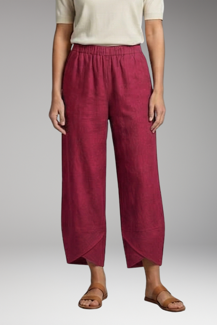 Women’s Wide-Leg Trousers with Side Pockets
