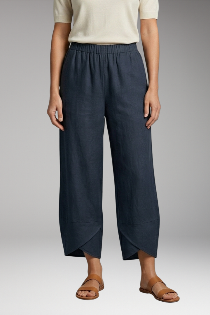 Women’s Wide-Leg Trousers with Side Pockets