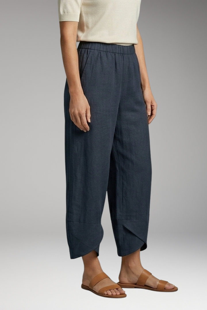 Women’s Wide-Leg Trousers with Side Pockets