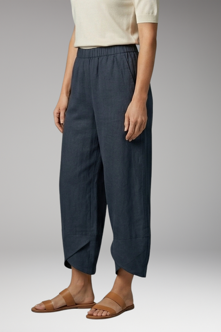 Women’s Wide-Leg Trousers with Side Pockets