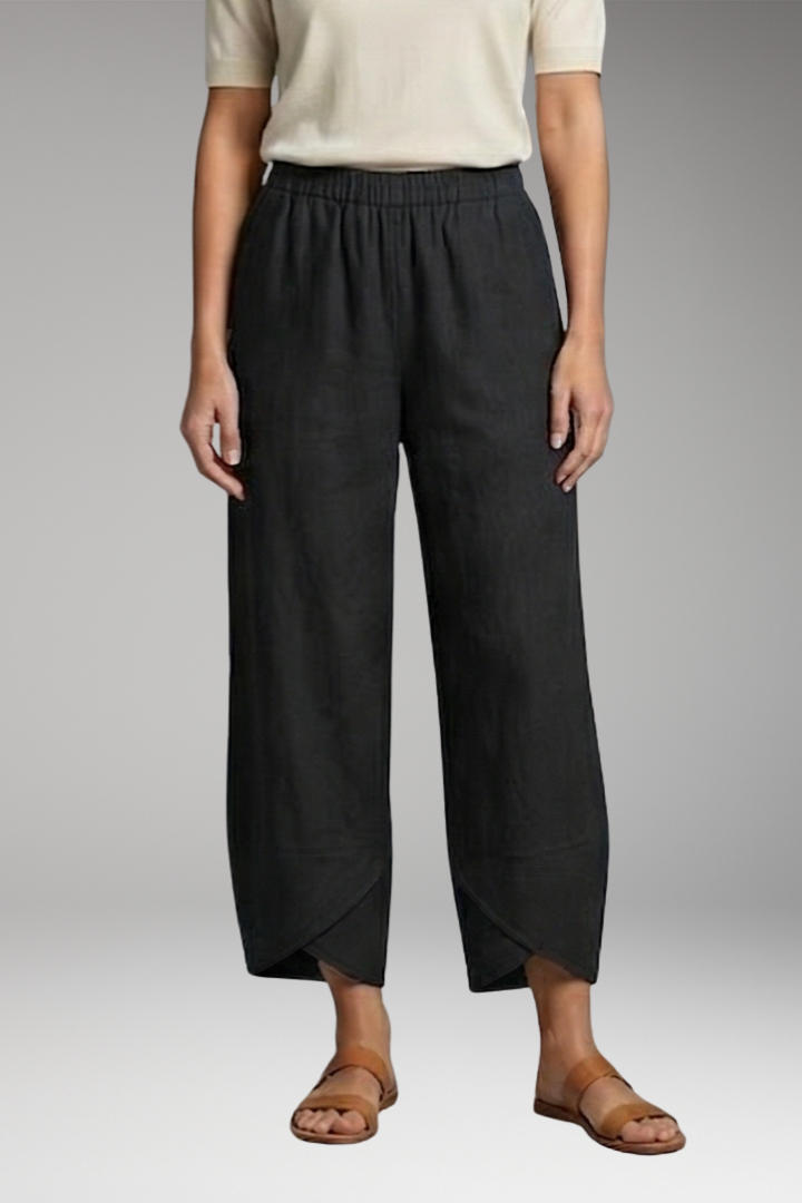 Women’s Wide-Leg Trousers with Side Pockets