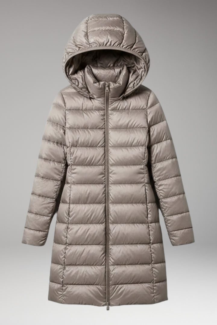 Women’s Parka with Hood and Front Fastening