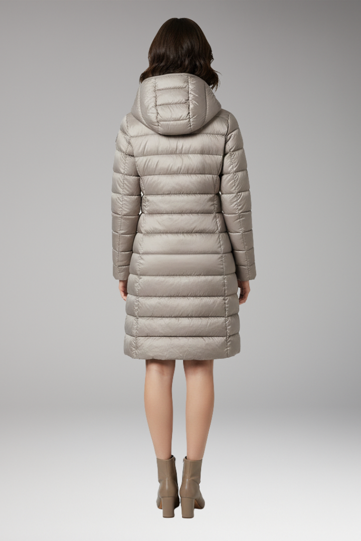 Women’s Parka with Hood and Front Fastening