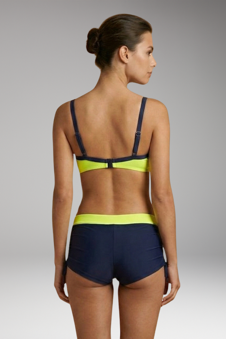Women's Push-Up Bikini Set with Underwire Support and Adjustable Shorts