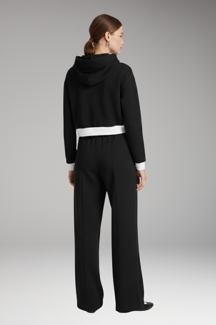 Women’s Set with Hooded Top and Wide Pants