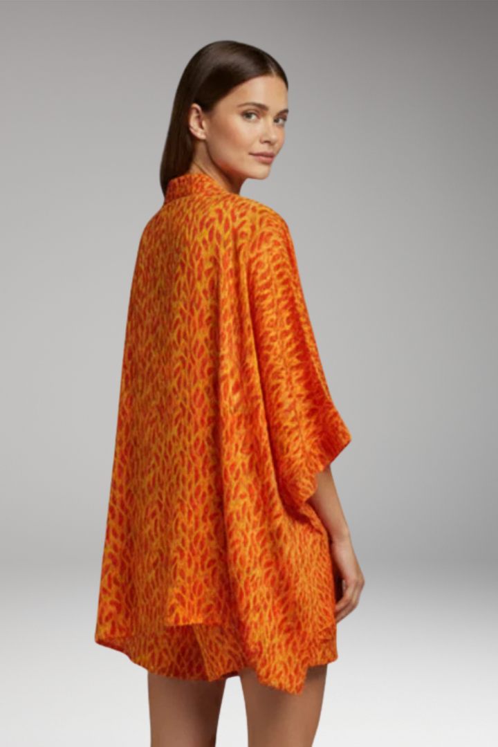 Women’s Set with Kimono Top and Drawstring Shorts