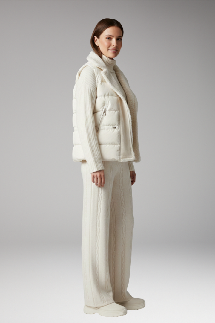 Women’s Set with Turtleneck and Wide-Leg Trousers