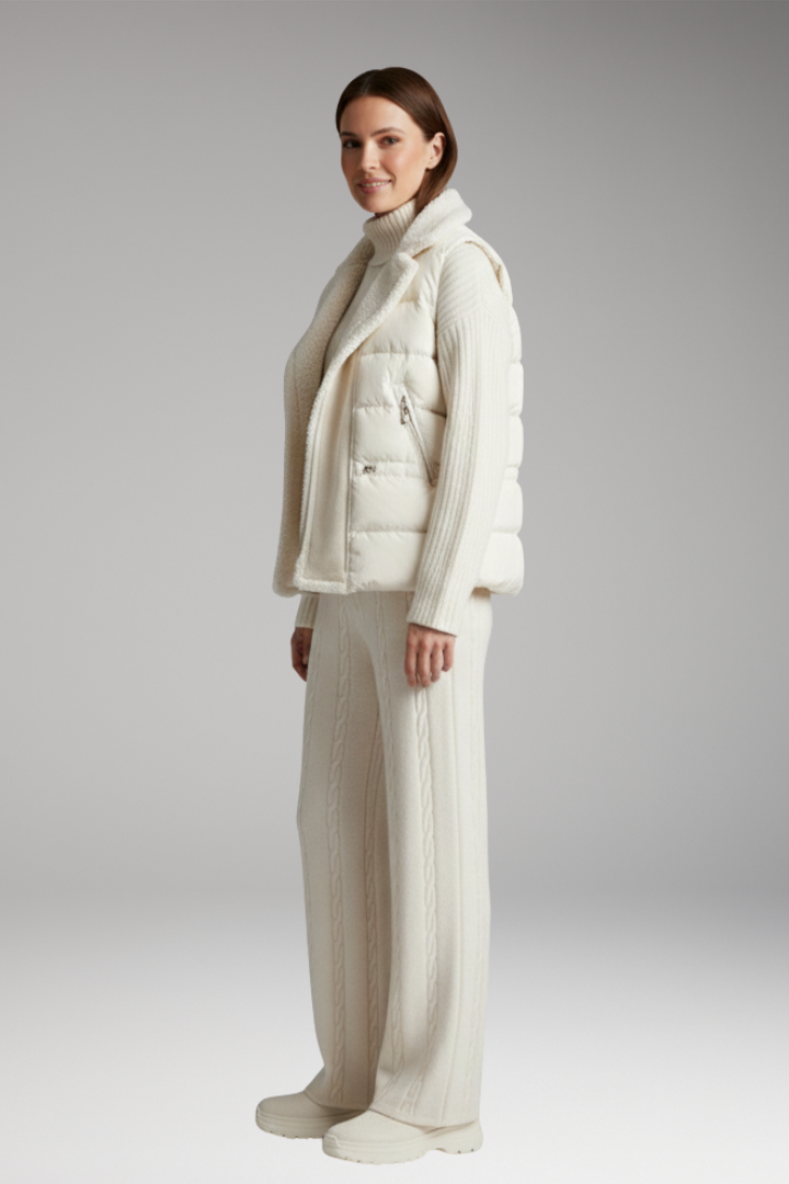 Women’s Set with Turtleneck and Wide-Leg Trousers