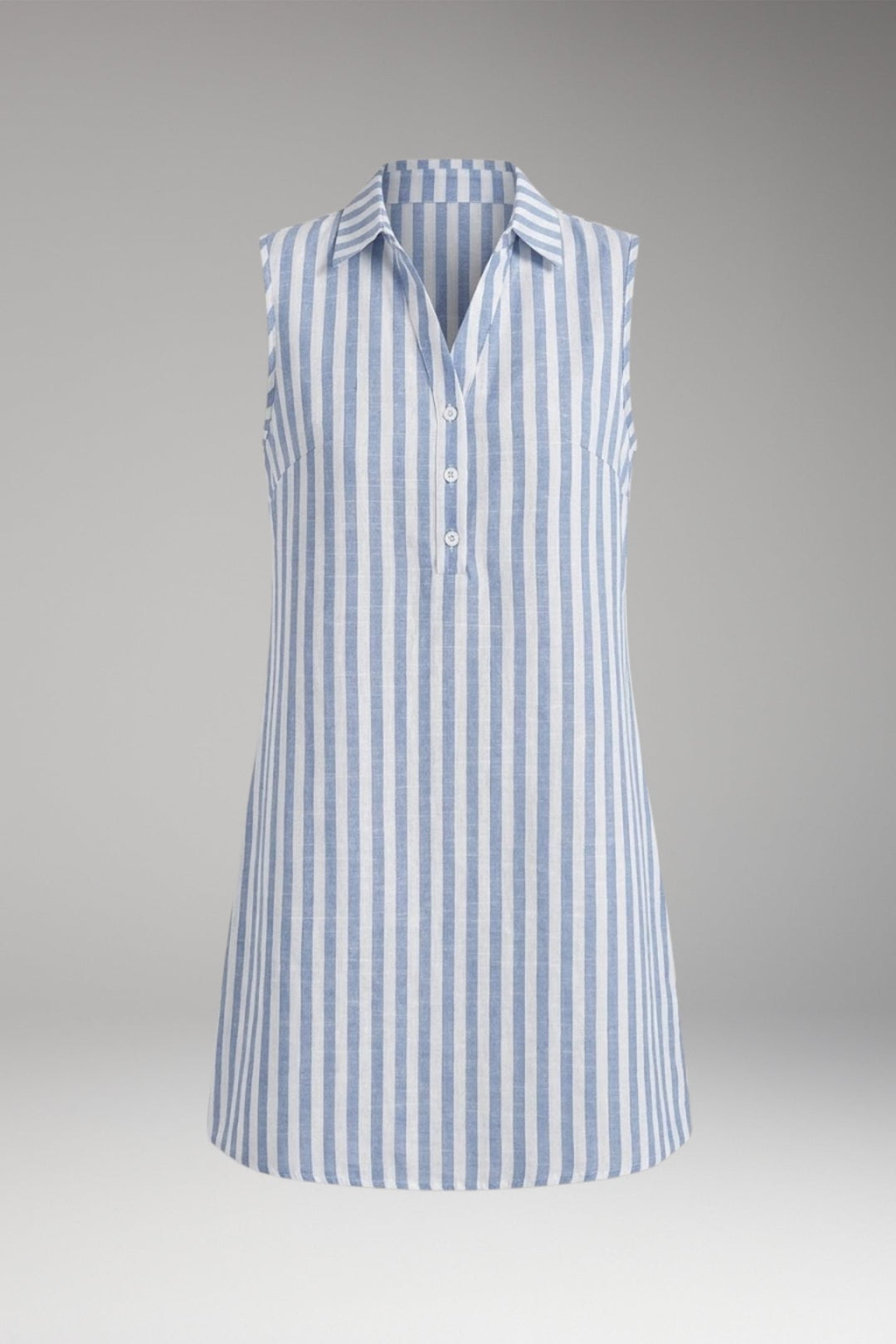 Women’s Shirt Dress with Collar Neck and Button Front