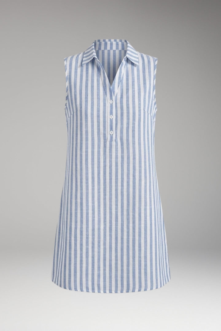Women’s Shirt Dress with Collar Neck and Button Front