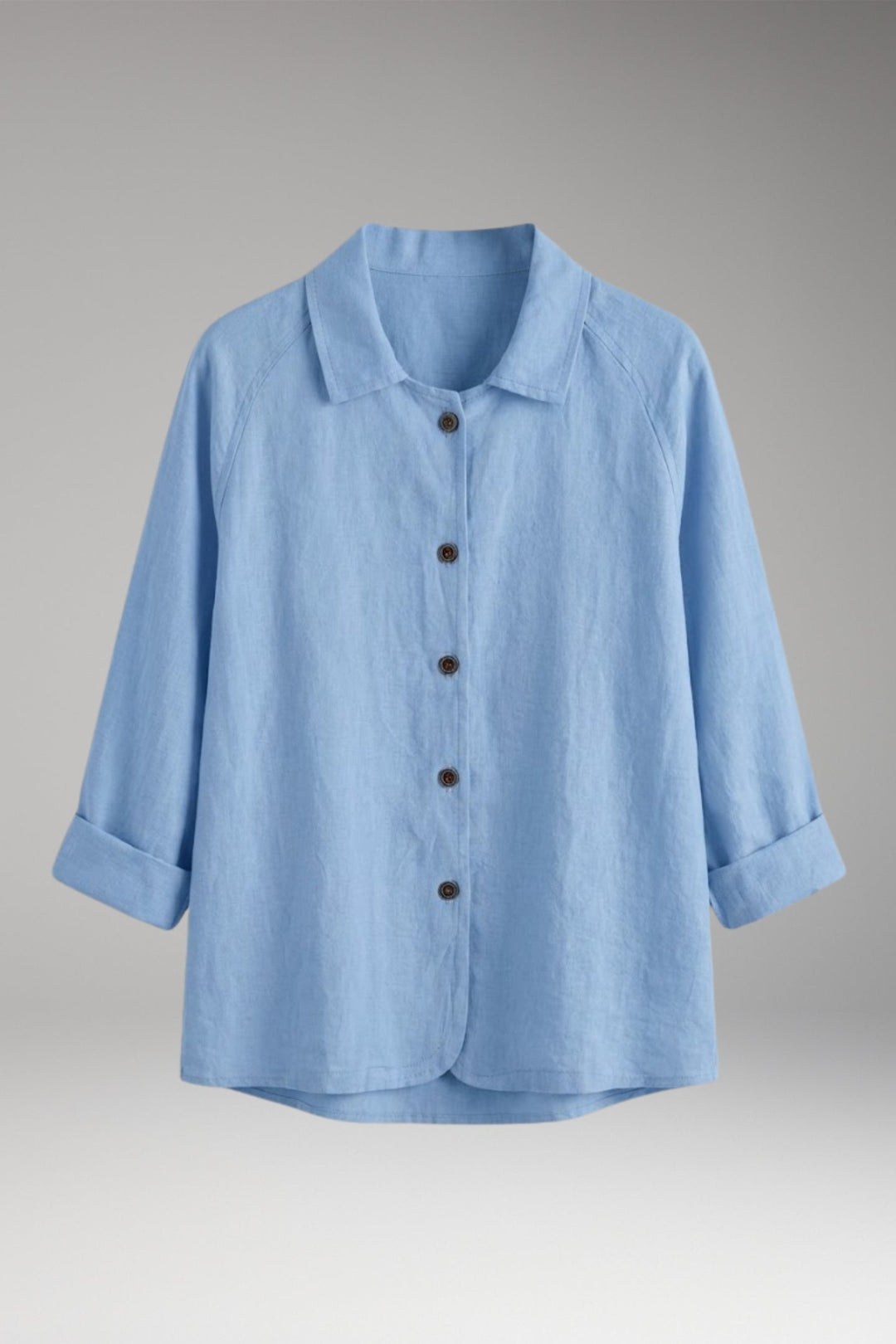 Women’s Shirt with Button Closure and Rollable Sleeves