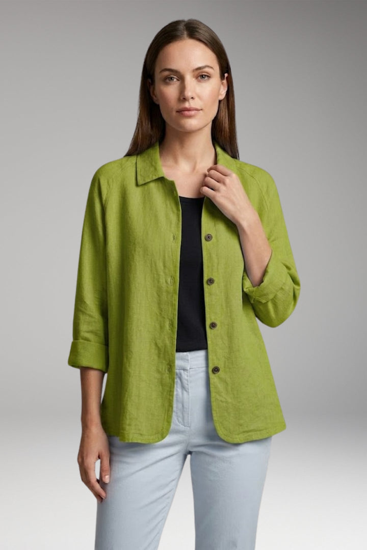 Women’s Shirt with Button Closure and Rollable Sleeves
