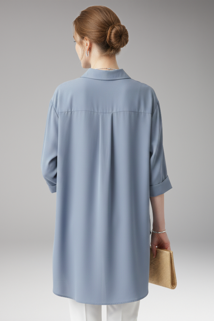 Women’s Shirt with Button Front and Chest Pocket