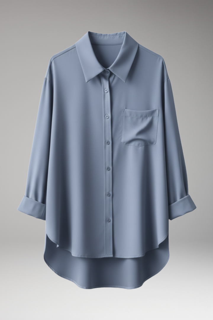 Women’s Shirt with Button Front and Chest Pocket