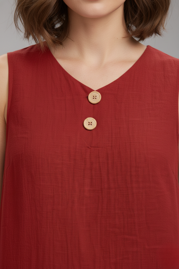 Women's Short Dress with Blouse Style and Elegant Design