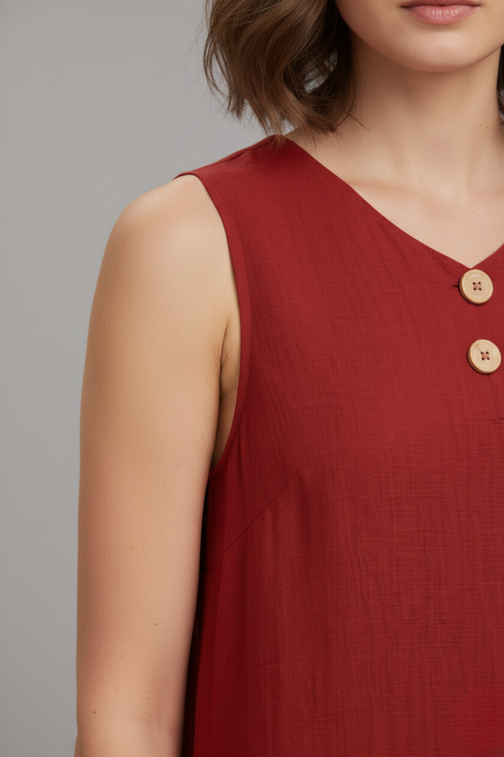Women's Short Dress with Blouse Style and Elegant Design