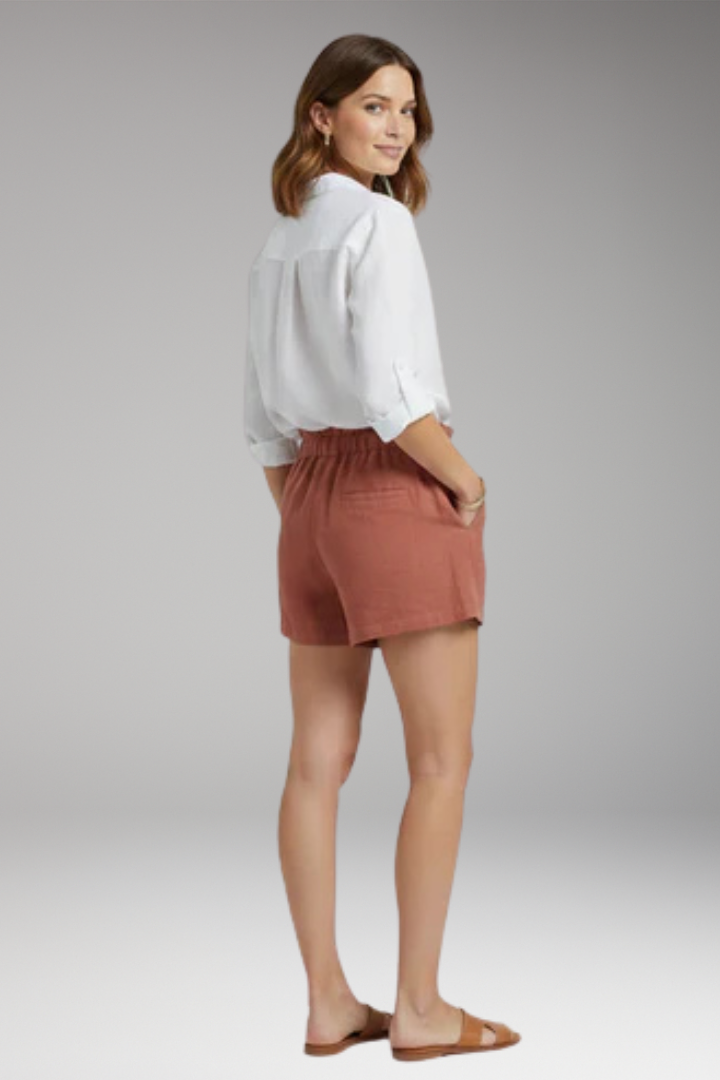 Women's Shorts with Drawstring and Elastic Waist