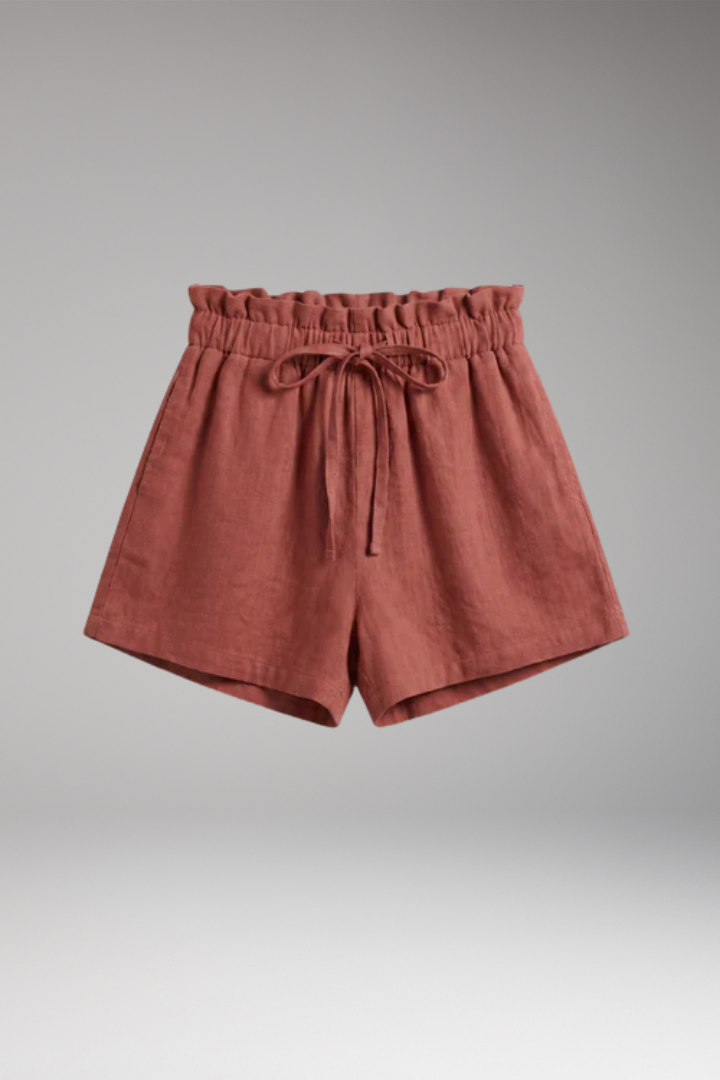 Women's Shorts with Drawstring and Elastic Waist