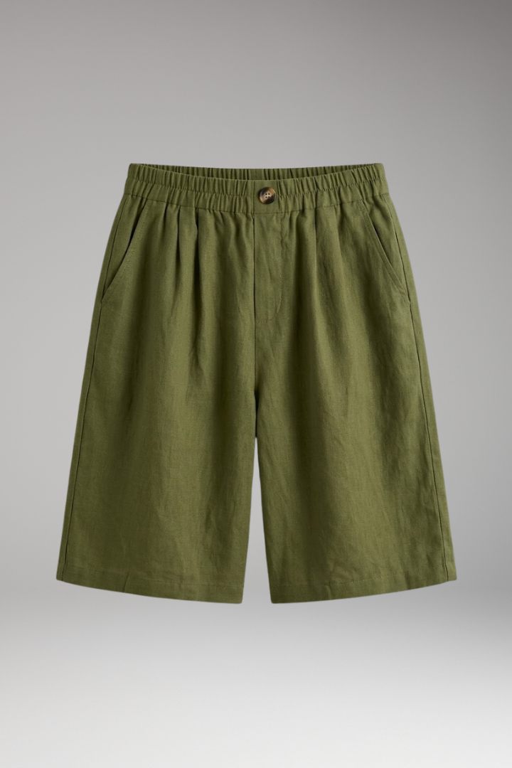 Women’s Shorts with Elastic Waist and Side Pockets