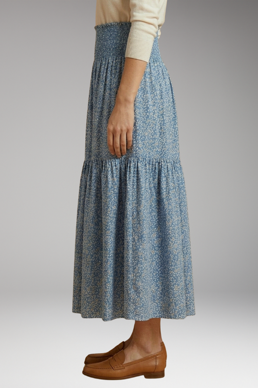 Women's Skirts with Floral Prints and Flowing Fabric