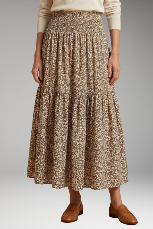 Women's Skirts with Floral Prints and Flowing Fabric