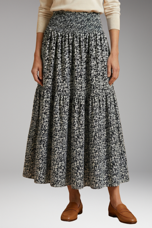 Women's Skirts with Floral Prints and Flowing Fabric