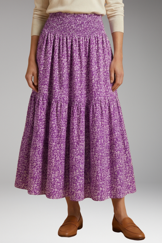 Women's Skirts with Floral Prints and Flowing Fabric