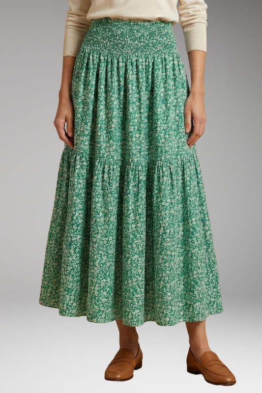 Women's Skirts with Floral Prints and Flowing Fabric