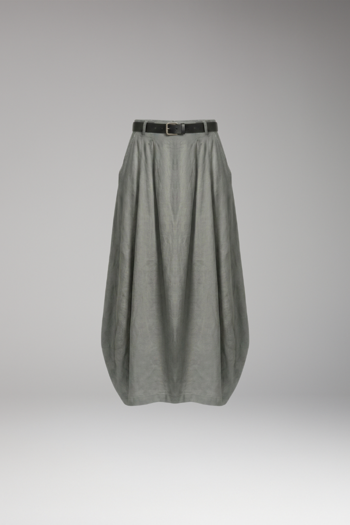 Women’s Skirt with Asymmetrical Draped Design