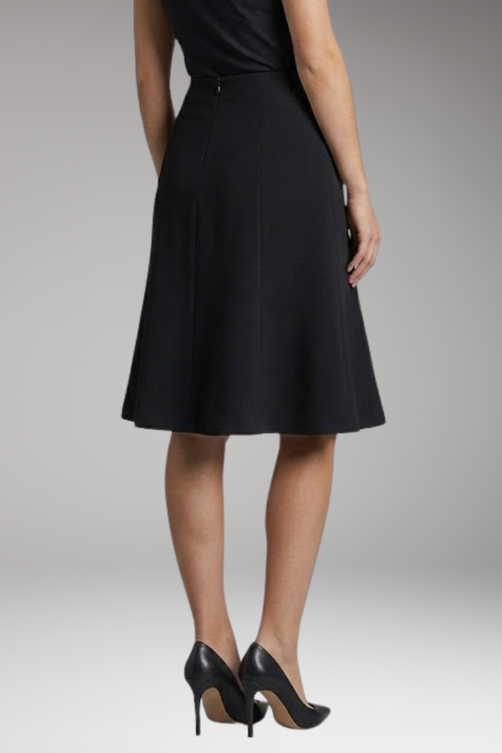 Women's Skirt with High-Waist and Knee-Length