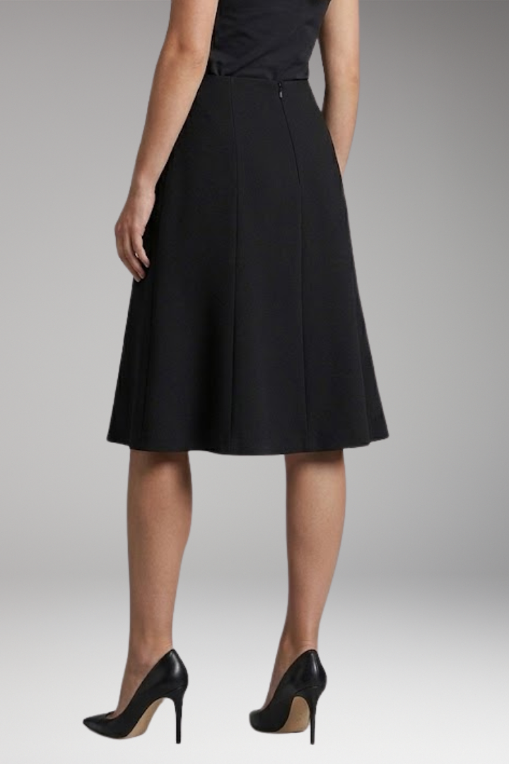 Women's Skirt with High-Waist and Knee-Length