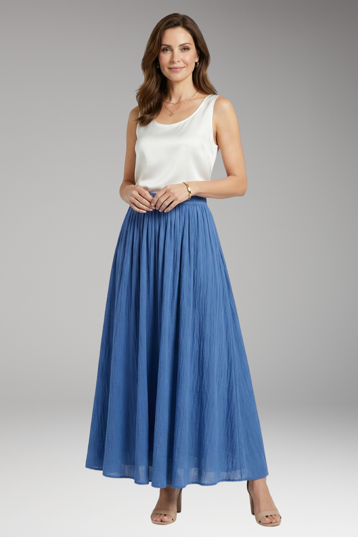 Women’s Skirt with High Waist and Flowing Silhouette