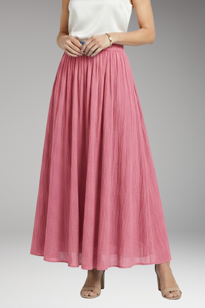 Women’s Skirt with High Waist and Flowing Silhouette