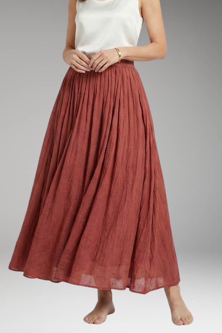 Women’s Skirt with High Waist and Flowing Silhouette
