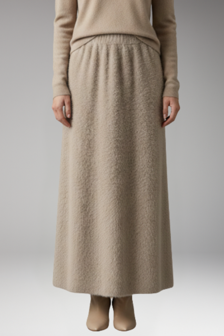 Women’s Skirt with High Waist and Full Length