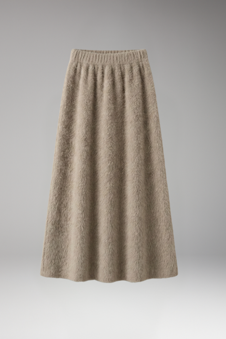 Women’s Skirt with High Waist and Full Length