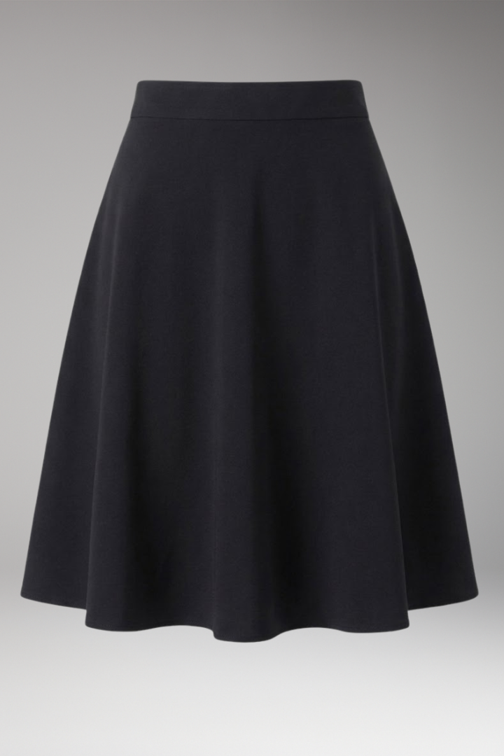 Women’s Skirt with High Waist and Knee-Length