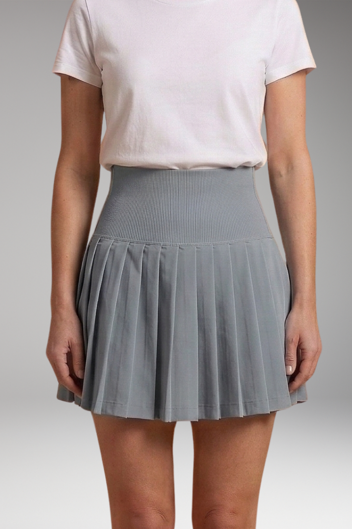 Women’s Skirt with High Waist and Pleats